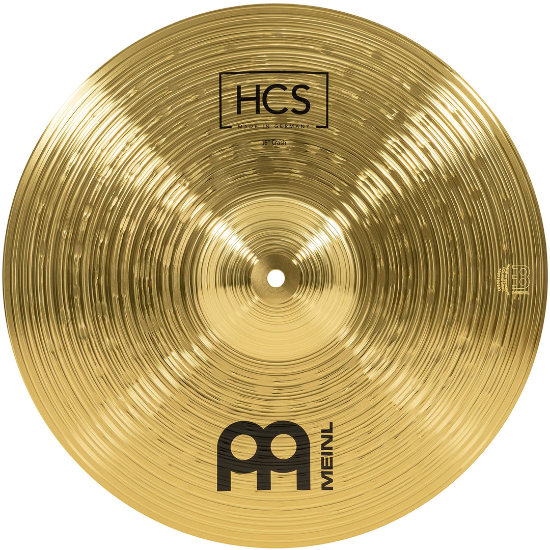 Meinl Cymbals HCS Crash 16 Zoll (Video) Schlagzeug Becken – (40,64cm) Messing – Traditionelles Finis