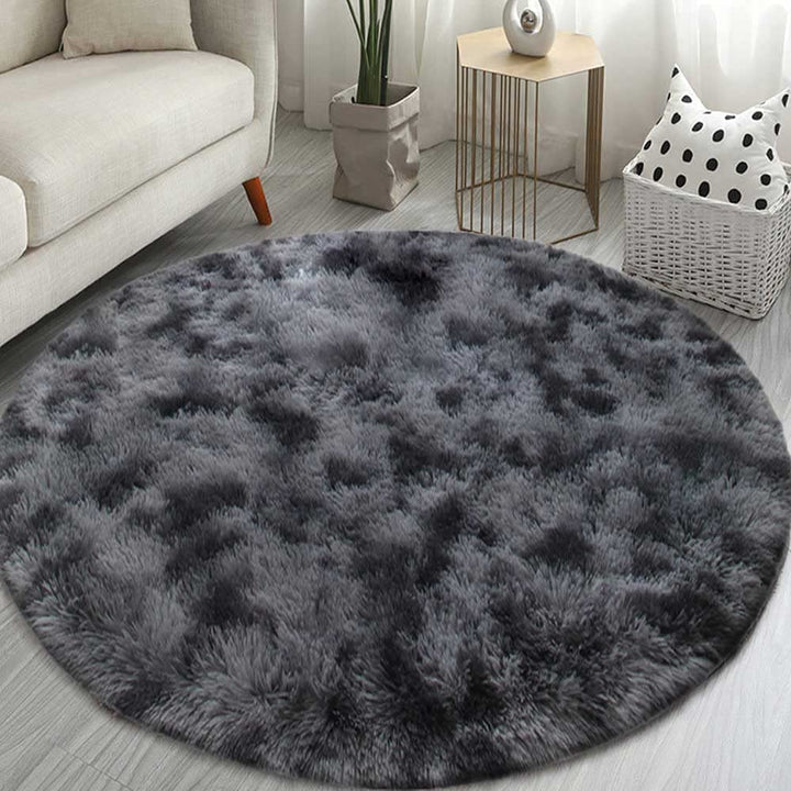 Teppich Rund Teppich Wohnzimmer Hochflor Teppiche Langflor Wohnzimmerteppich für Wohnzimmer Flauschi