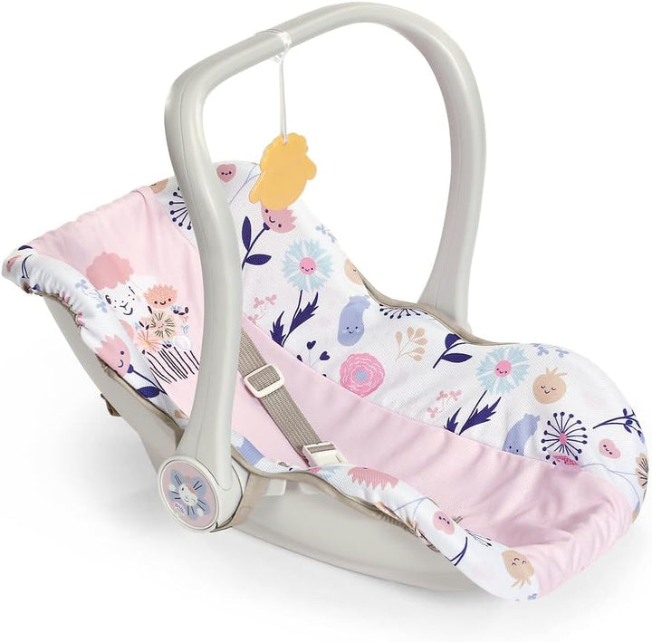 BABY born Babyschale für Puppen der Grösse 36 cm & 43 cm - Mit Blumenmotiv, schwenkbaren Tragegriff