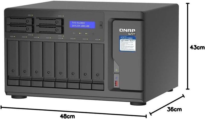 Serwer NAS TVS-h1288X-W1250-16G 12x0HDD Intel XeonW-1250