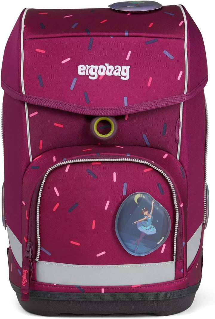 ergobag cubo Set - ergonomischer Schulrucksack, Set 5-teilig Einheitsgrösse Der NussknackBär -