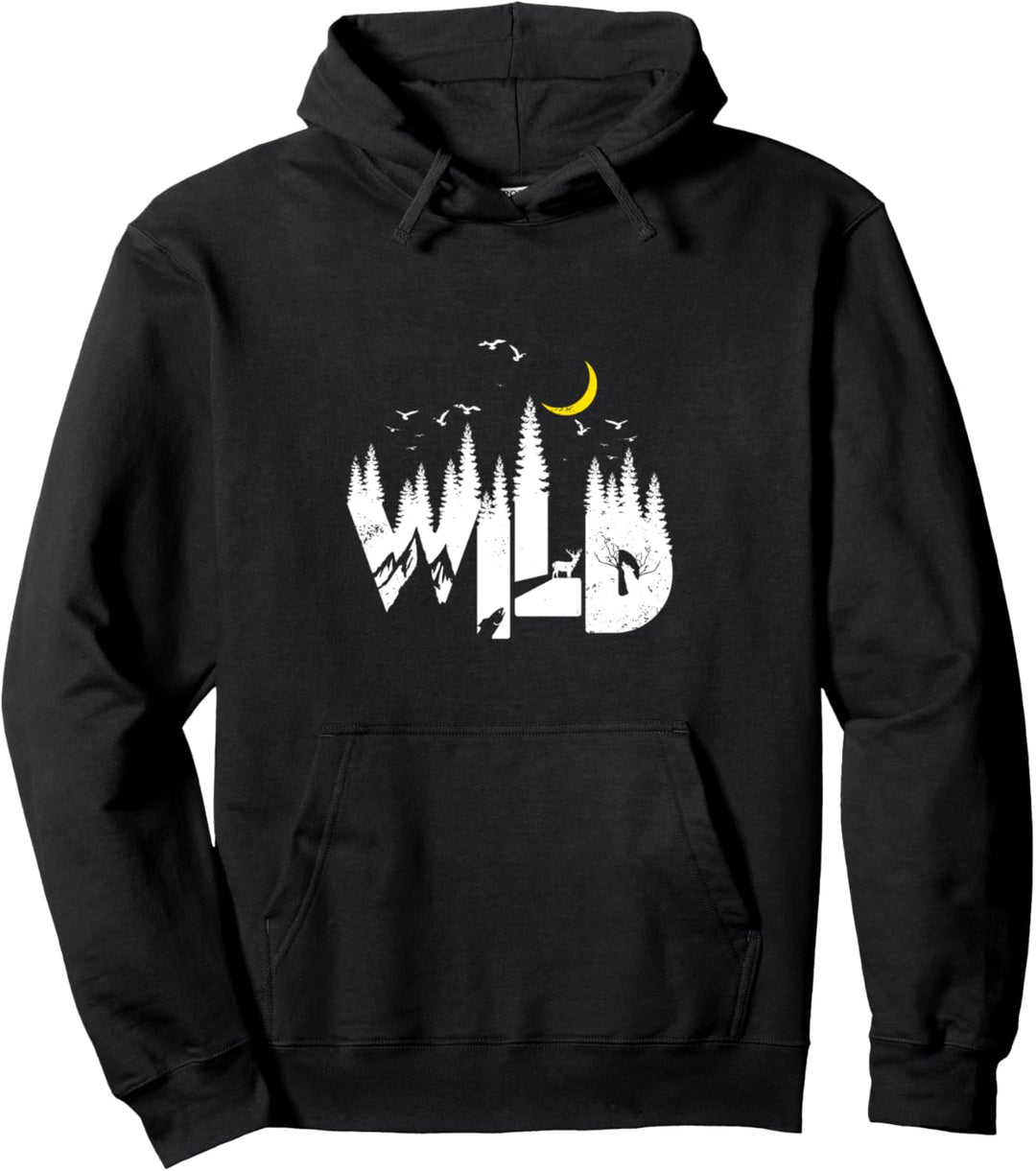 Wild Outdoor Family Camping Roughing It Wohnmobil Urlaub Pullover Hoodie