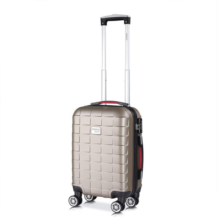 MONZANA® 2er Set Koffer Boardcase M, XL Gelgriffe TSA Schloss Reisekoffer Trolley Kofferset Handgepä