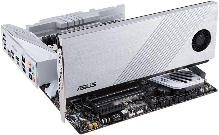 ASUS Hyper M.2 x16 Gen 4 (PCIe 4.0/3.0) unterstützt 4X NVMe M.2 Geräte (2242/2260/2280/22110) bis zu