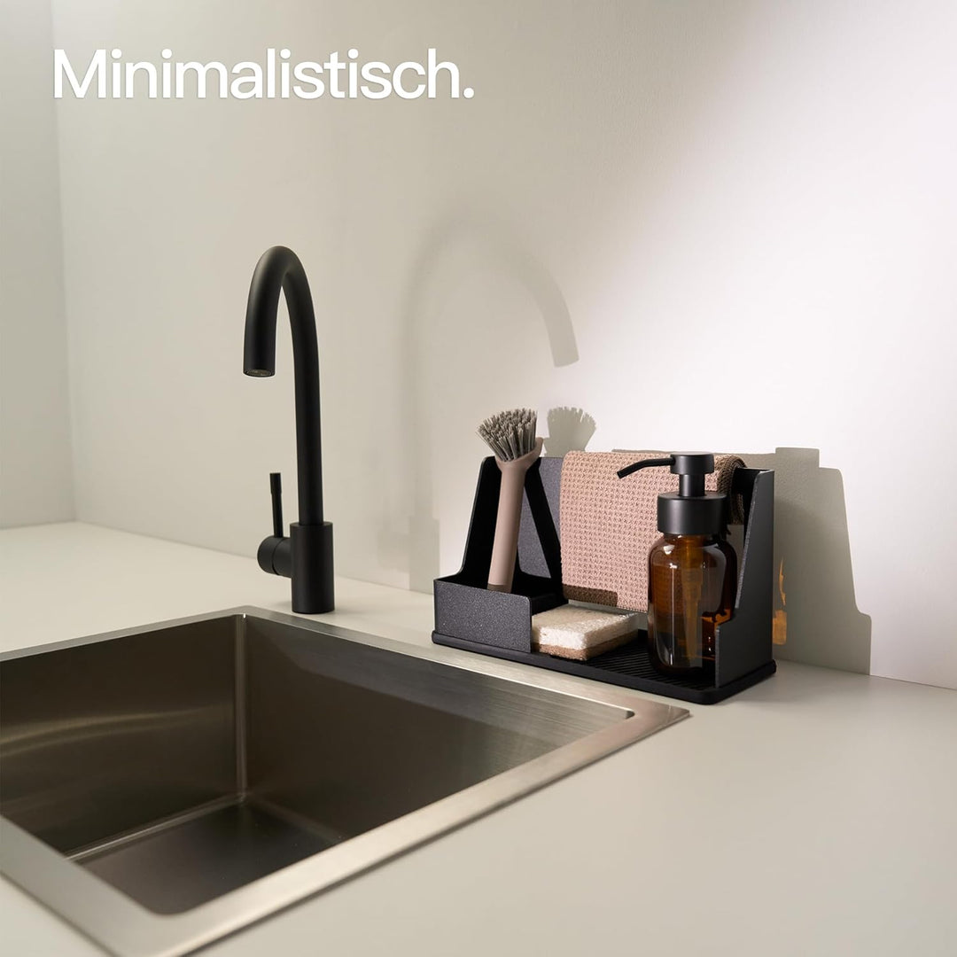 Designfabrik Hamburg Küchencaddy | Spülorganizer Küche | Spülbecken Organizer | Abtropfgestell | Sch