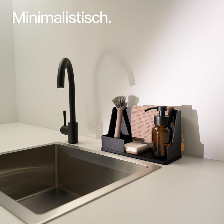Designfabrik Hamburg Küchencaddy | Spülorganizer Küche | Spülbecken Organizer | Abtropfgestell | Sch