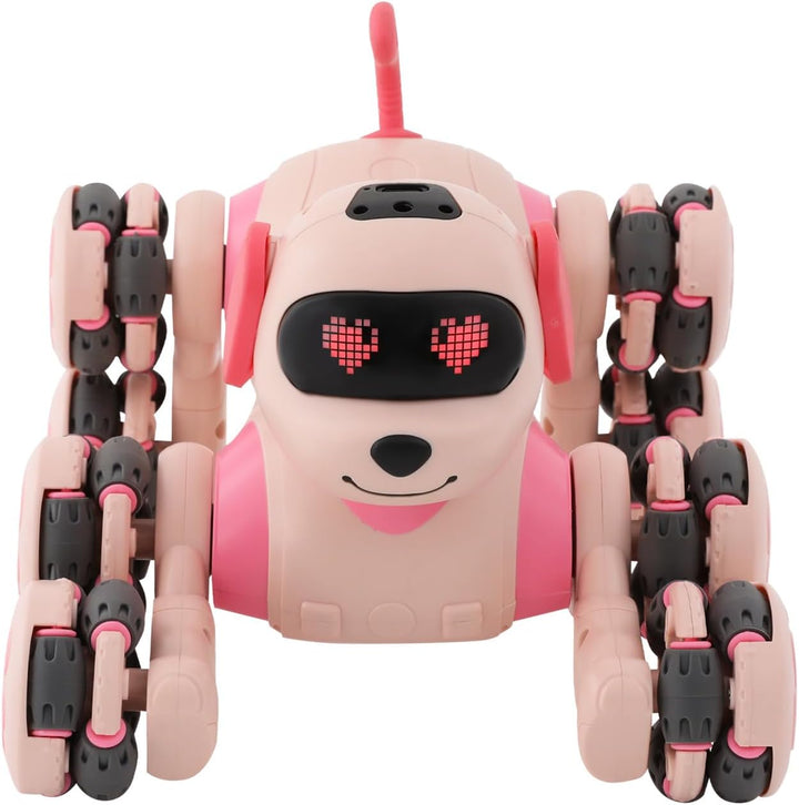 Roboterhund Spielzeug, 8-Rad-Stunt Roboter mit Fernsteuerung & Gestensteuerung für Kinder ab 8, Tanz