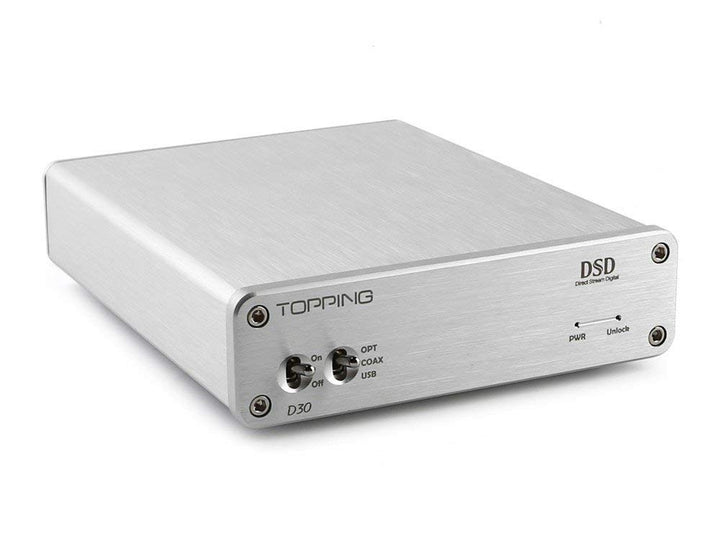 Topping D30 DSD Audio-Decoder USB Koaxial Glasfaser XMOS CS4398 24Bit 192 kHz