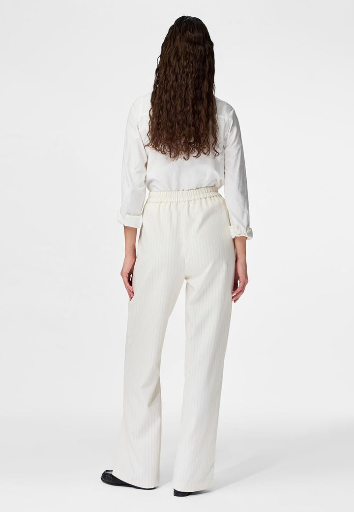 PIECES Female Hose mit weitem Bein PCBOZZY Gestreift S Birch, S Birch
