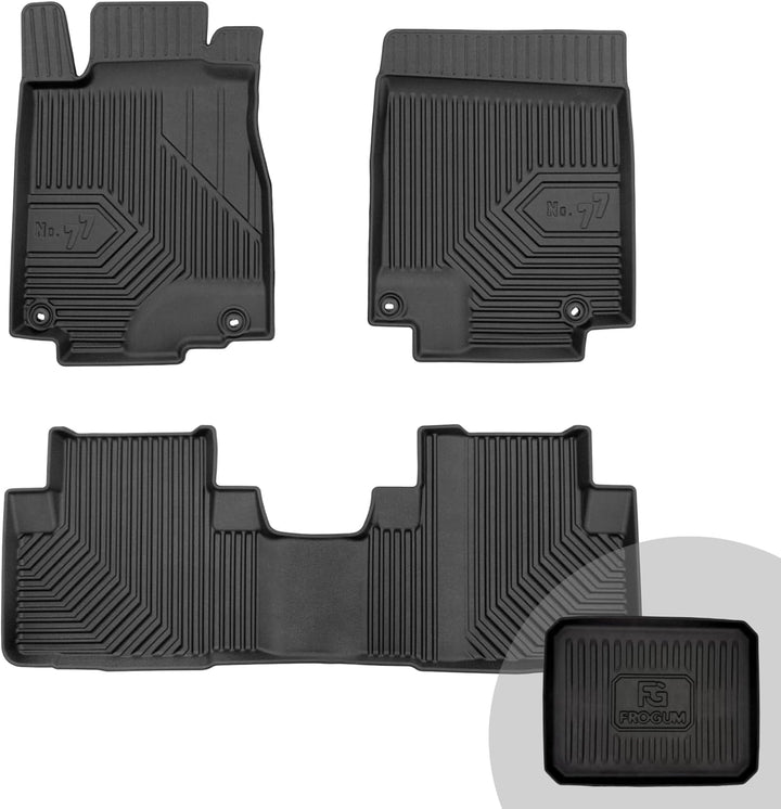 FROGUM No.77 Gummimatten Ganzjahresset von Auto Fussmatten Autofussmatten für Honda CR-V IV 2012-201