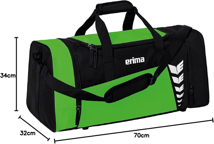 Erima Unisex Six Wings Sporttasche M Green/Schwarz, M Green/Schwarz