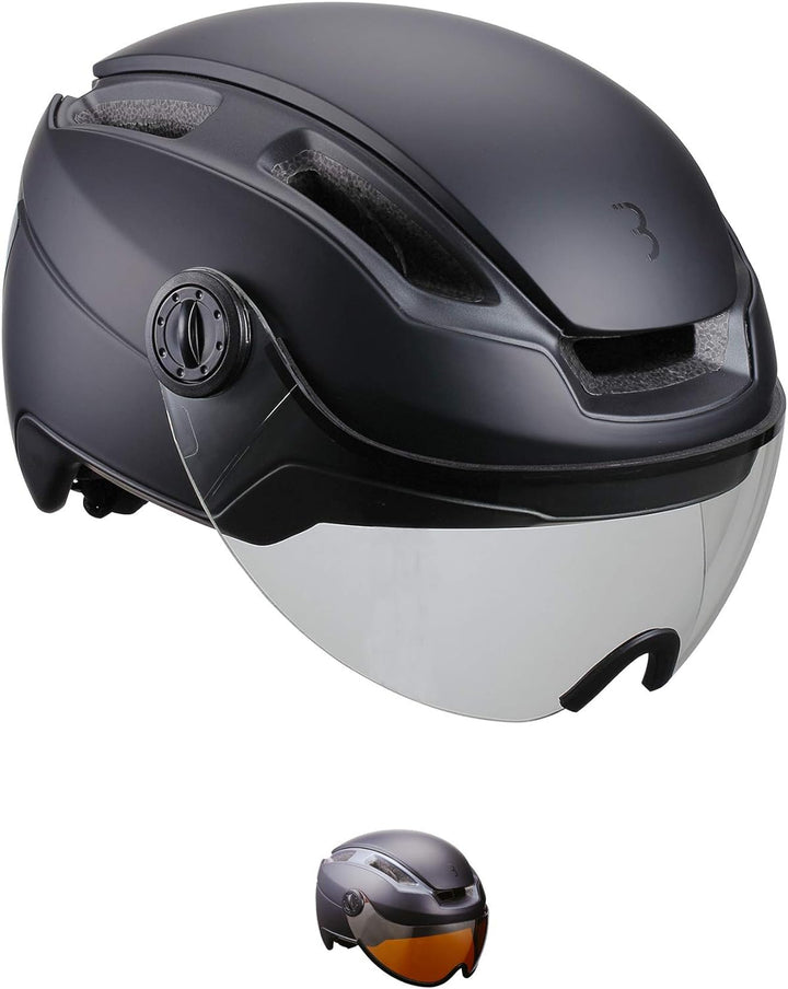 BBB Cycling Fahrradhelm Indra speed 45 Faceshield Urban + E-bike Safety Superleichter Verstellbarer