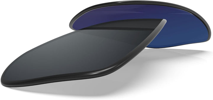 BlazerBuck Anti-salz Polarisierte Ersatzgläser für Oakley Monster Dog Silberchrom Polarisiert - [Pol