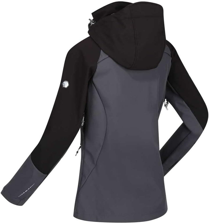 Regatta Softshelljacke Damen DeSoto VIII mit Kapuze, 36 Grau
