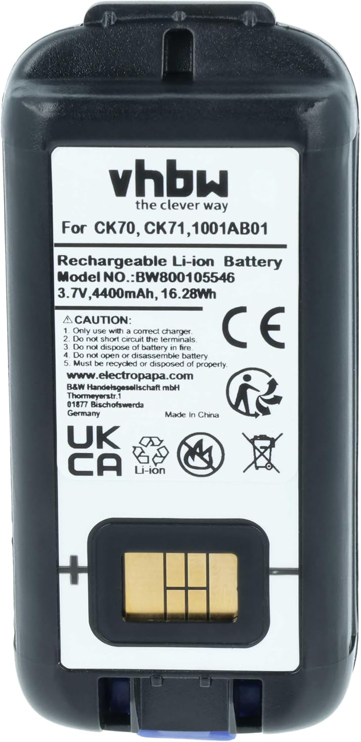 vhbw 2X Akku Ersatz für Intermec 318-046-001, 1001AB02, 318-046-011, 1001AB01 für Mobilcomputer PDA