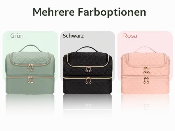 Doppelschicht Nagellack Organizer Tasche - Aufbewahrungsbox für 45 Flaschen und Eine Nagellampe, Kos