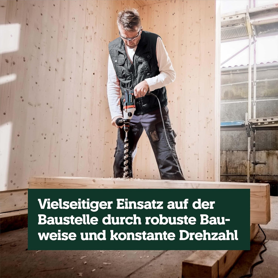 Metabo Schlagbohrmaschine SBEV 1000-2 – 600783500 – Mit konstanter Drehzahl unter Last zum vielseiti