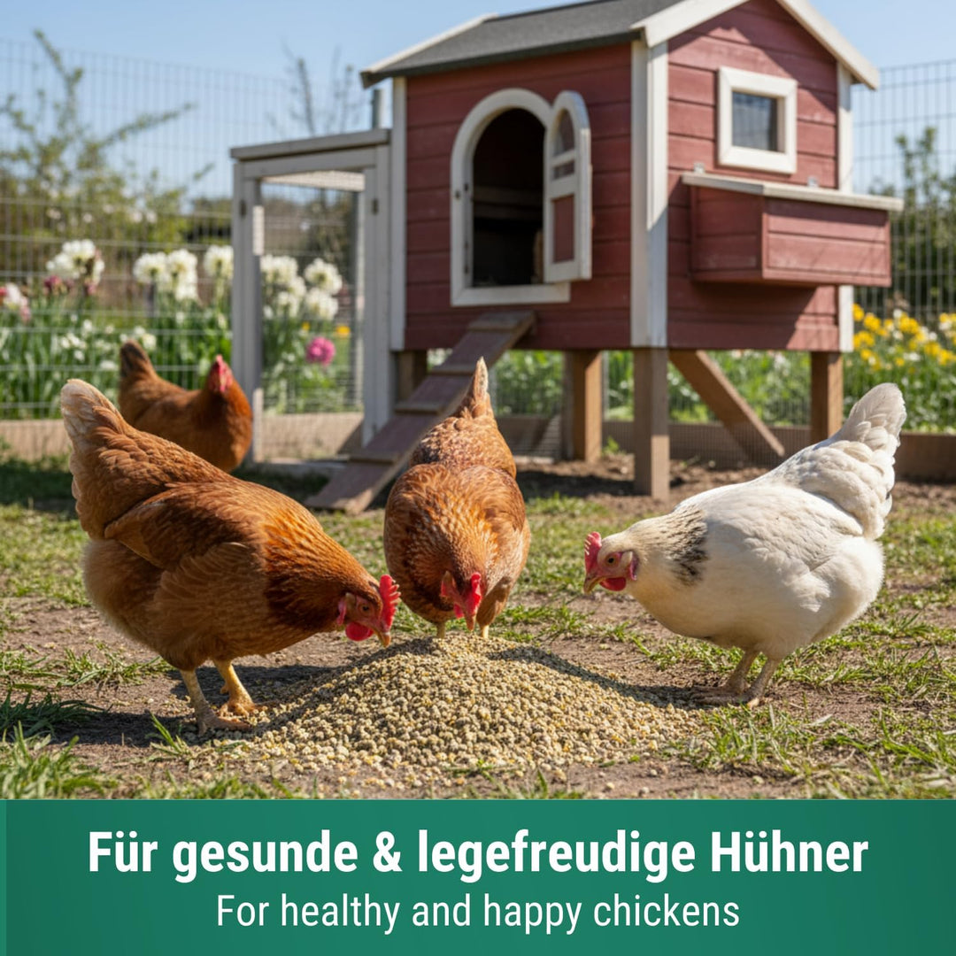 Agrarzone Hühnerfutter gegen Milben Pellets 20 kg – Österreichische Hühner Futter Pellets – Wirksame