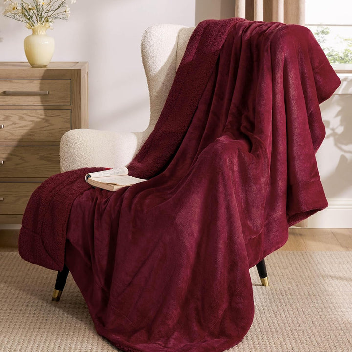 BEDSURE Kuscheldecke - Warm Sherpa Wolldecke & Sofadecke, Flauschig Sofaüberwurf Decke, Dicke Couchd