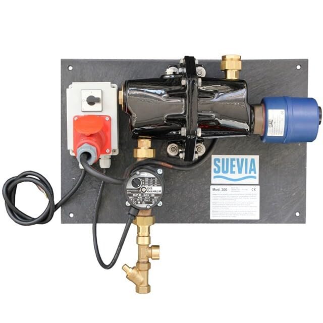 Suevia 1010300 Heizgerät SUEVIA Heizgerät Modell 300 - Heizstab 3000 Watt/400 Volt mit Thermostat un