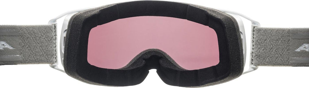 ALPINA Unisex - Erwachsene, DOUBLE JACK MAG Q Skibrille, moongrey, One size Einheitsgrösse Weiss, Ei