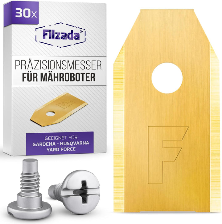 30x Titan Messer Klingen LONGLIFE geeignet für alle Husqvarna® Automower® / Gardena® Mähroboter - (3