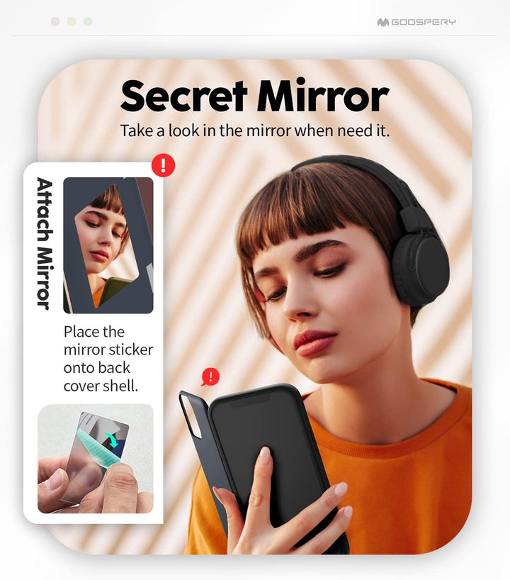 Goospery Bumper Kartenhalter Hülle Kompatibel für iPhone12 Pro Max (Mitternachtsblau), Mitternachtsb