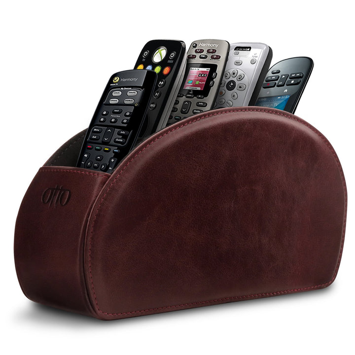 Londo Fernbedienungshalter mit 5 Taschen - Platz für DVD, Blu-Ray, TV, oder Apple TV Fernbedienungen