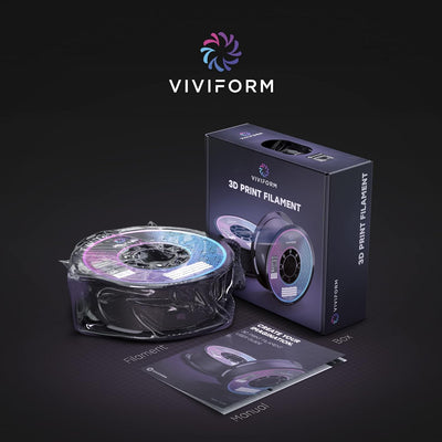 Viviform silk PLA Filament für 3D Drucker | 1kg Rolle | ∅1,75mm +/- 0,03mm | Kupfer metallic, VF-PLA