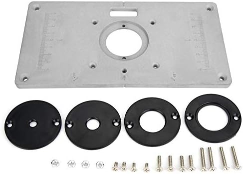 Router Tabelle einfügen Platte, Aluminium Router Tabelle Insert Plate Fräsplatte Router Tischeinsatz