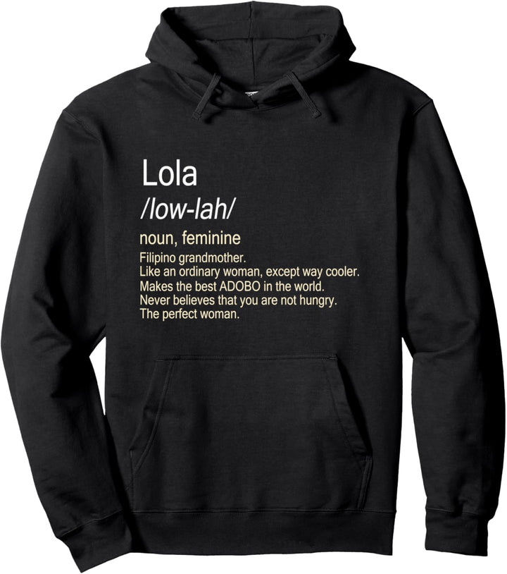 Lola Filipino Oma Definition Pullover Hoodie