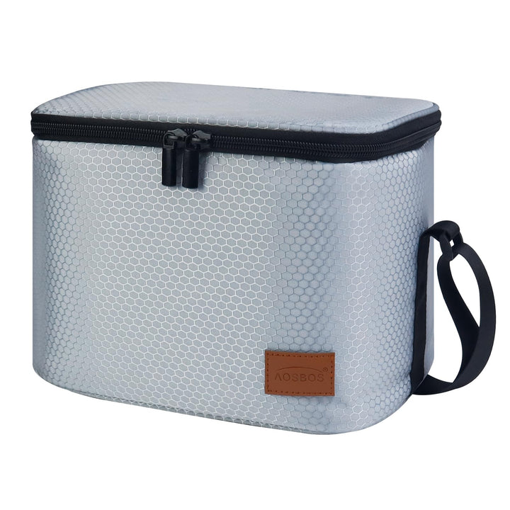 Kühltasche Klein Leicht Lunch Tasche Isoliertasche zur Arbeit Schule Faltbar Wasserdicht Lunchbag Re