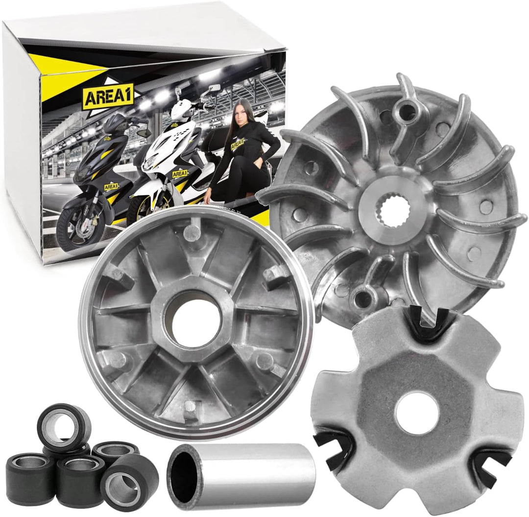 Area1 Variomatik + Keilriemen 12" für 125/150ccm 4T Motorroller kompatibel mit Baotian Nova Motors G