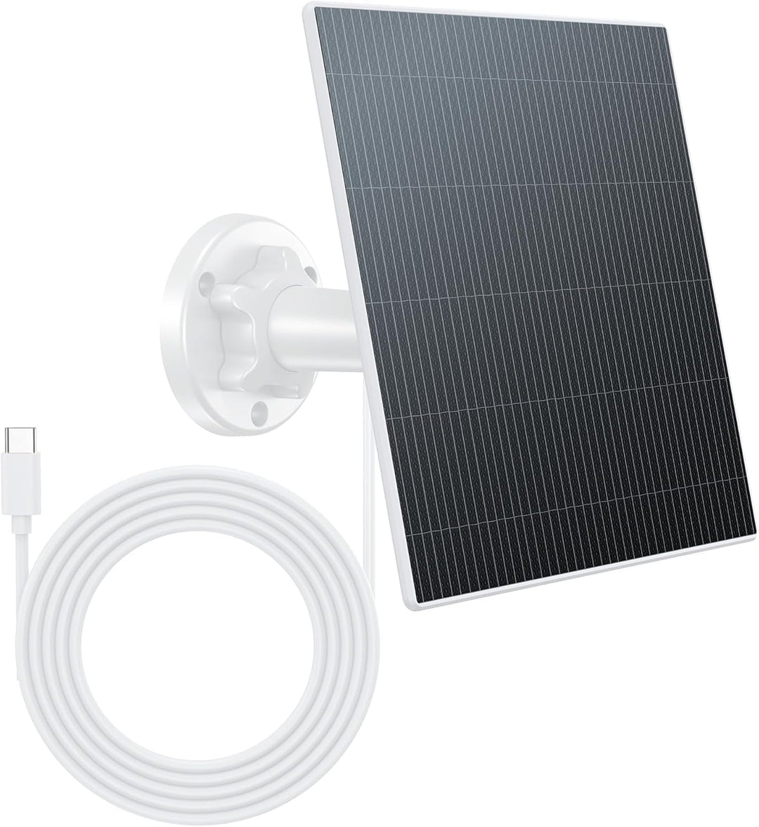 6W Solarpanel für Akku Überwachungskamera Aussen im Aussenbereich, 5V USB-C Solarmodul, Outdoor Akku
