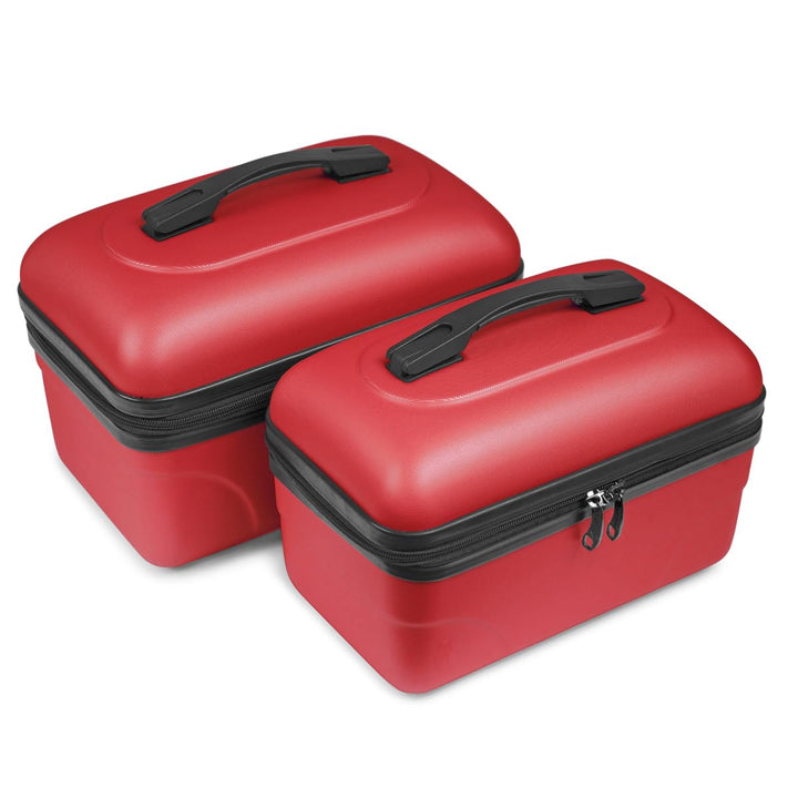 Kinston Set aus 2 grossen Kosmetiktaschen – Hartschalen-Vanity Case – Kosmetiktasche, Hartschale mit