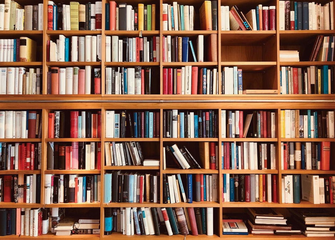 AIIKES 7x5FT Bücherregal Fotografie Hintergrund Schulbibliothek Lernen Bücherregal Szene Kinder Foto