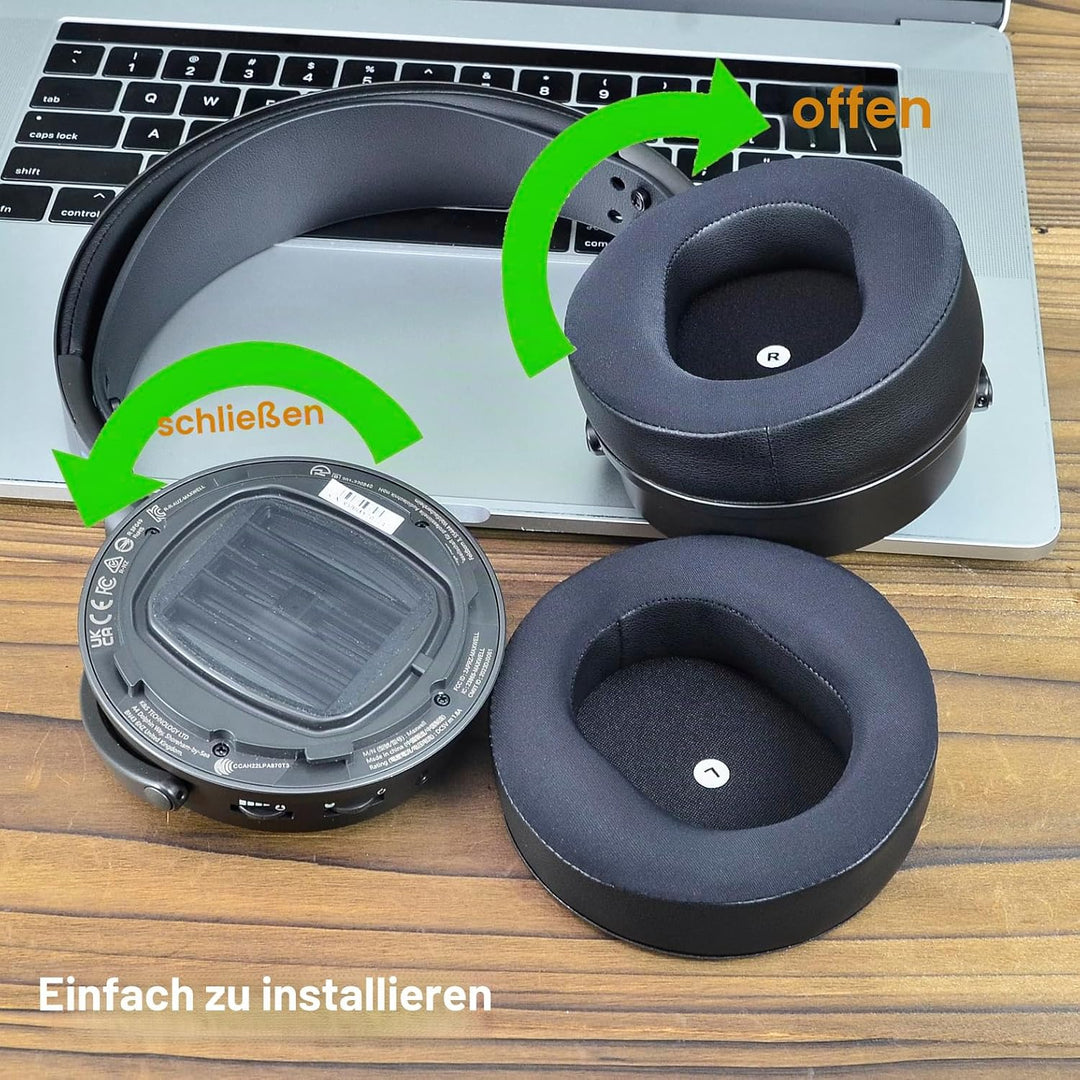 defean Maxwell Cushion Kühlgel Ersatz-Ohrpolster kompatibel mit Audeze Maxwell Kopfhörern, zusätzlic