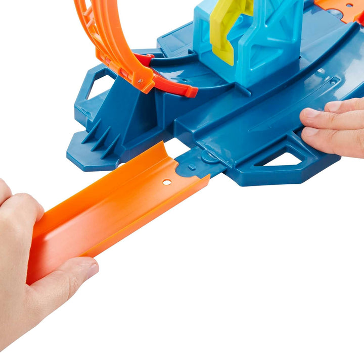Hot Wheels GLC90 - Track Builder Unlimited Looping Kicker Set Zubehörteile, Spielzeug Autorennbahn a