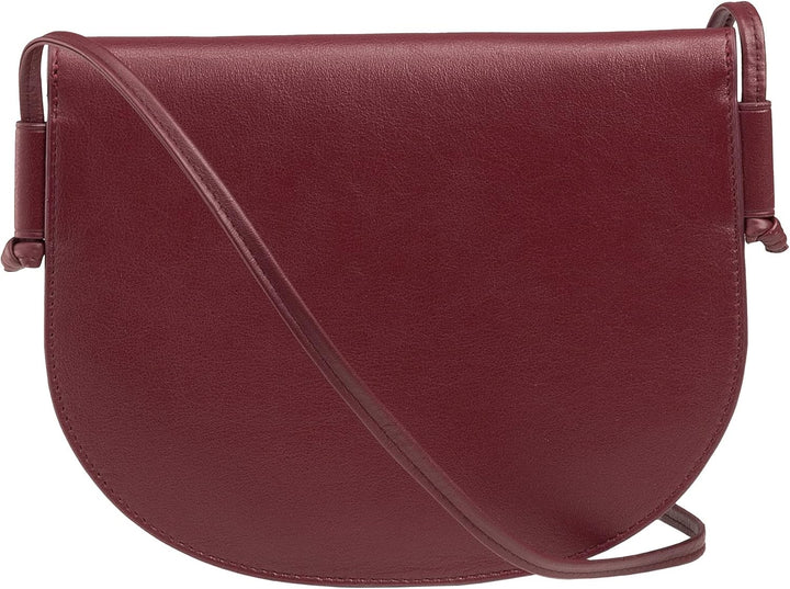 DUDU Damen Umhängetasche aus Leder, kompaktes schlankes Design Handtasche mit Knopfverschluss, Verst