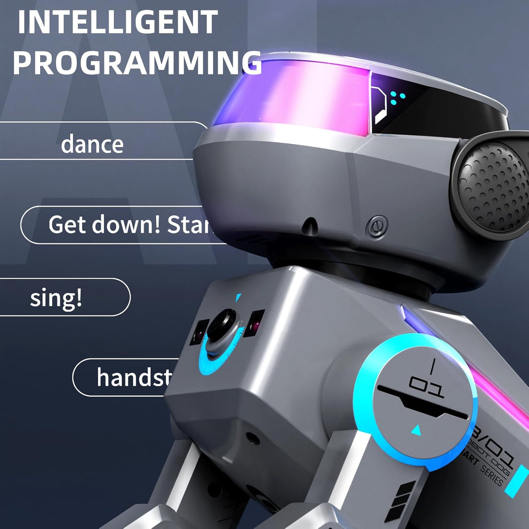 X-Verse RC Roboter Hund für Kinder Ferngesteuerter Spielzeug, Sprach und Interagieren, Programmierba