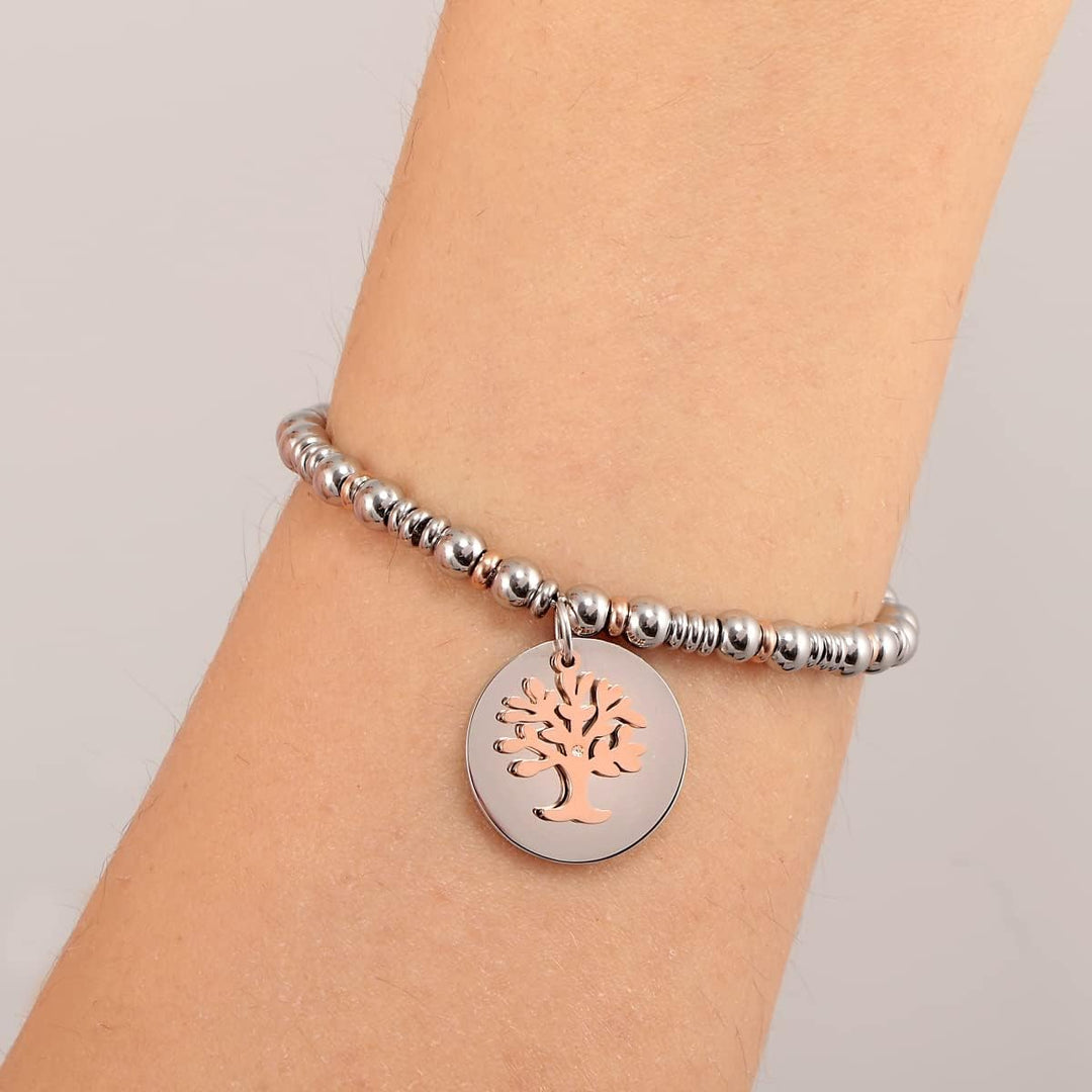 La Petite Story Bracciale da donna, Collezione LIFE STORY, in acciaio, cristalli - LPS05APY07