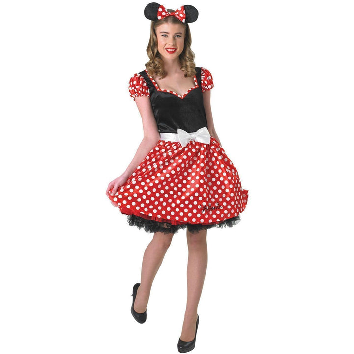 Rubie's 3888841 - Kostüm für Erwachsene - Sassy Minnie Mouse Adult, S, rot / weiss