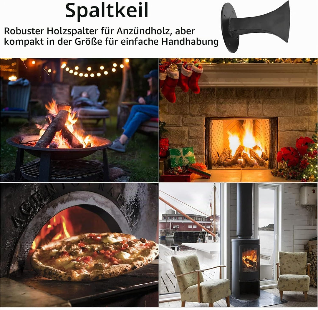 Vislone Manueller Holzspalter – Schnellspalter für Holzscheite Heavy Duty Brennholzspalter für klein