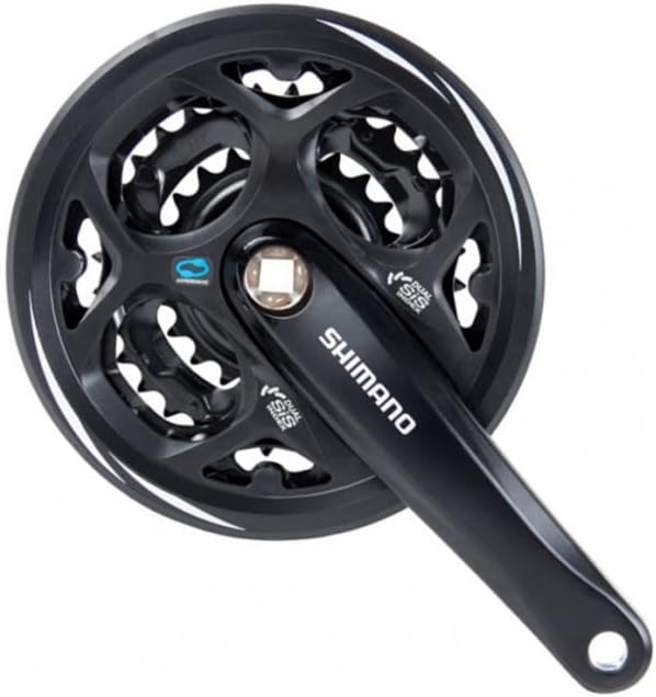 SHIMANO Kurbelgarnitur 8-Fach schwarz FC-M311 42/32/22T 170mm Einheitsgrösse, Einheitsgrösse