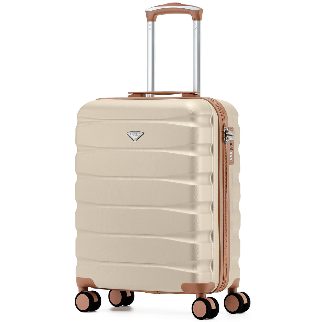 Flight Knight Leichter Koffer 29 Zoll Gross Check In Koffer ABS Hartschale 4 Rollen Fuer easyJet Bri