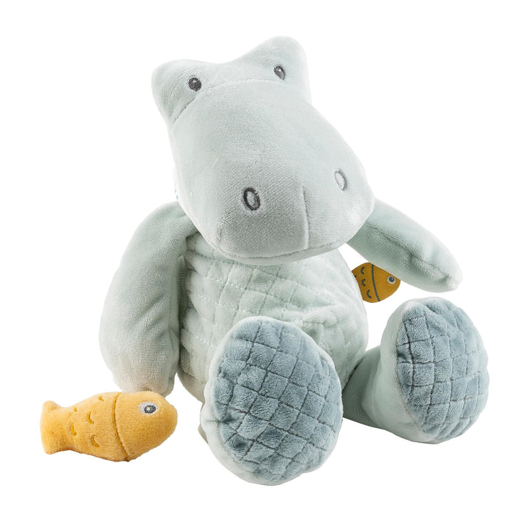 Nattou Kuscheltier aus Polyester, Krokodil Romeo, Wegbegleiter ab der Geburt, Ca. 32 cm, Romeo, Jule