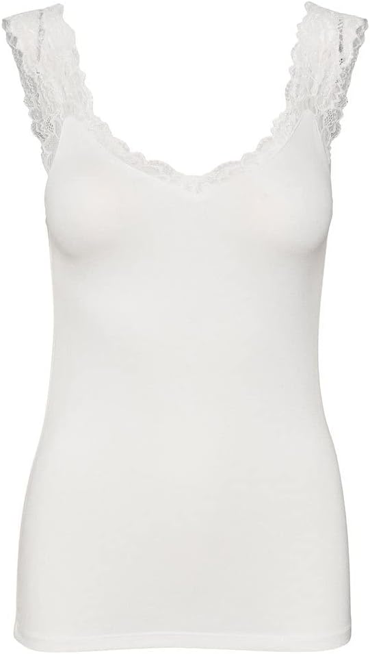 VERO MODA Damen Vmalia Mr Skinny Shape Jeans Ecru Noos Top L Ecru, L Ecru
