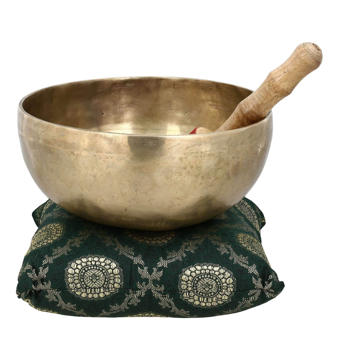Ajuny Buddhistische Schale Musik Messing Himalaya Klang Heilung Klangschale gross für Meditation lan