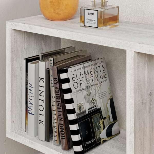 HOCUS PICUS | Homemania Holz Beistelltisch mit 2 Etagen | Sofatisch, Regal-Organizer, Büro, Wohnzimm