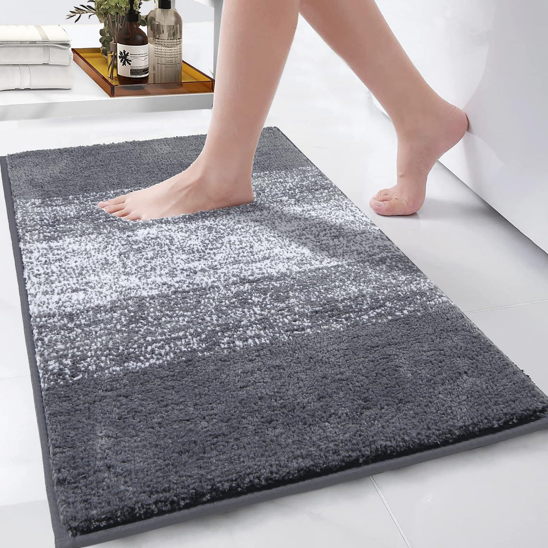 Badteppich Badematte rutschfeste 45 x 65 cm, Weiche Waschbar Badezimmerteppich Extra Flauschig Badvo
